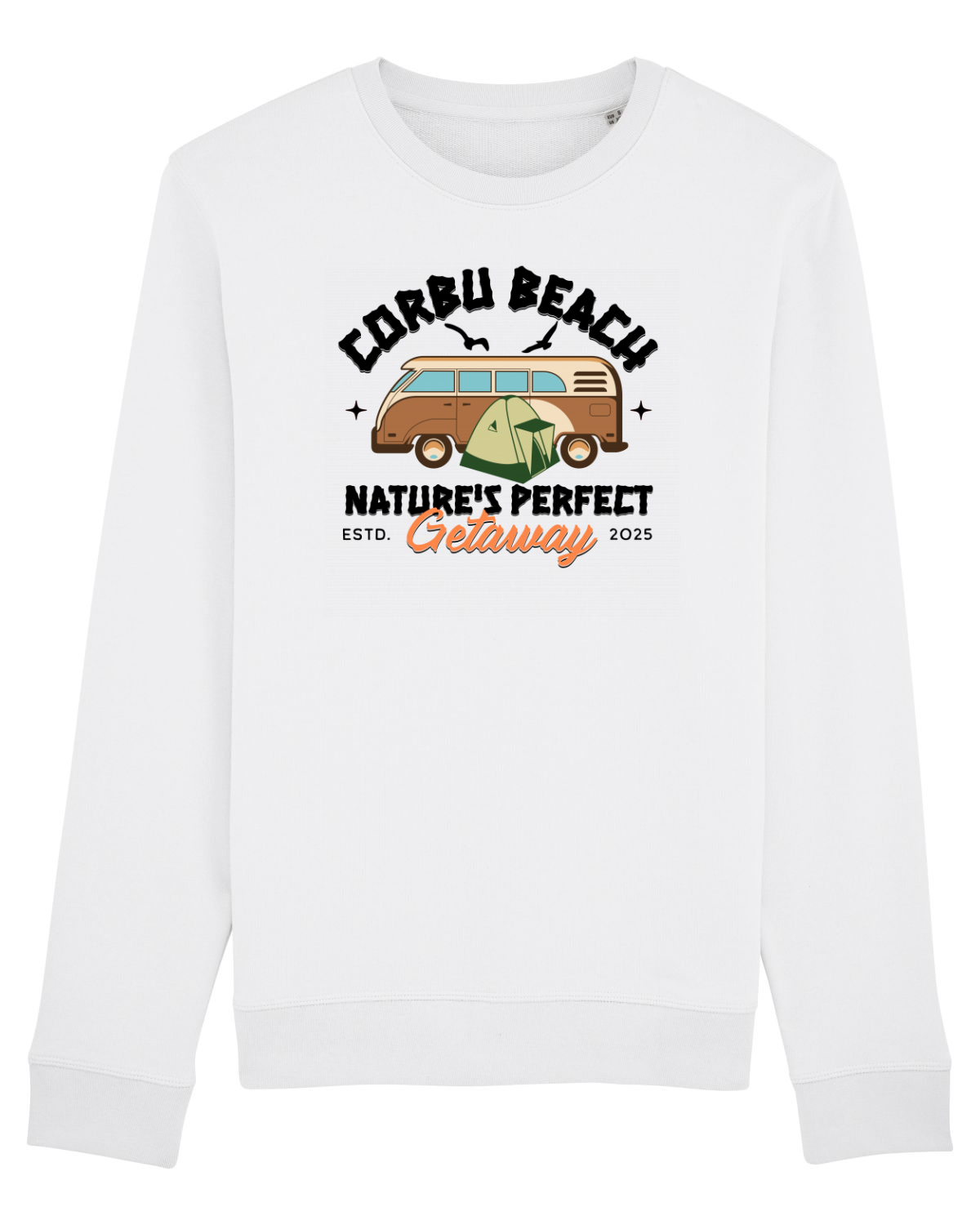 Bluză mânecă lungă Unisex Rise White
