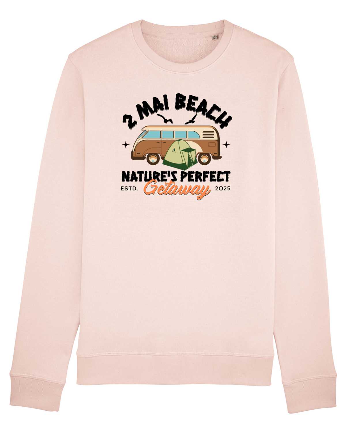 Bluză mânecă lungă Unisex Rise Candy Pink