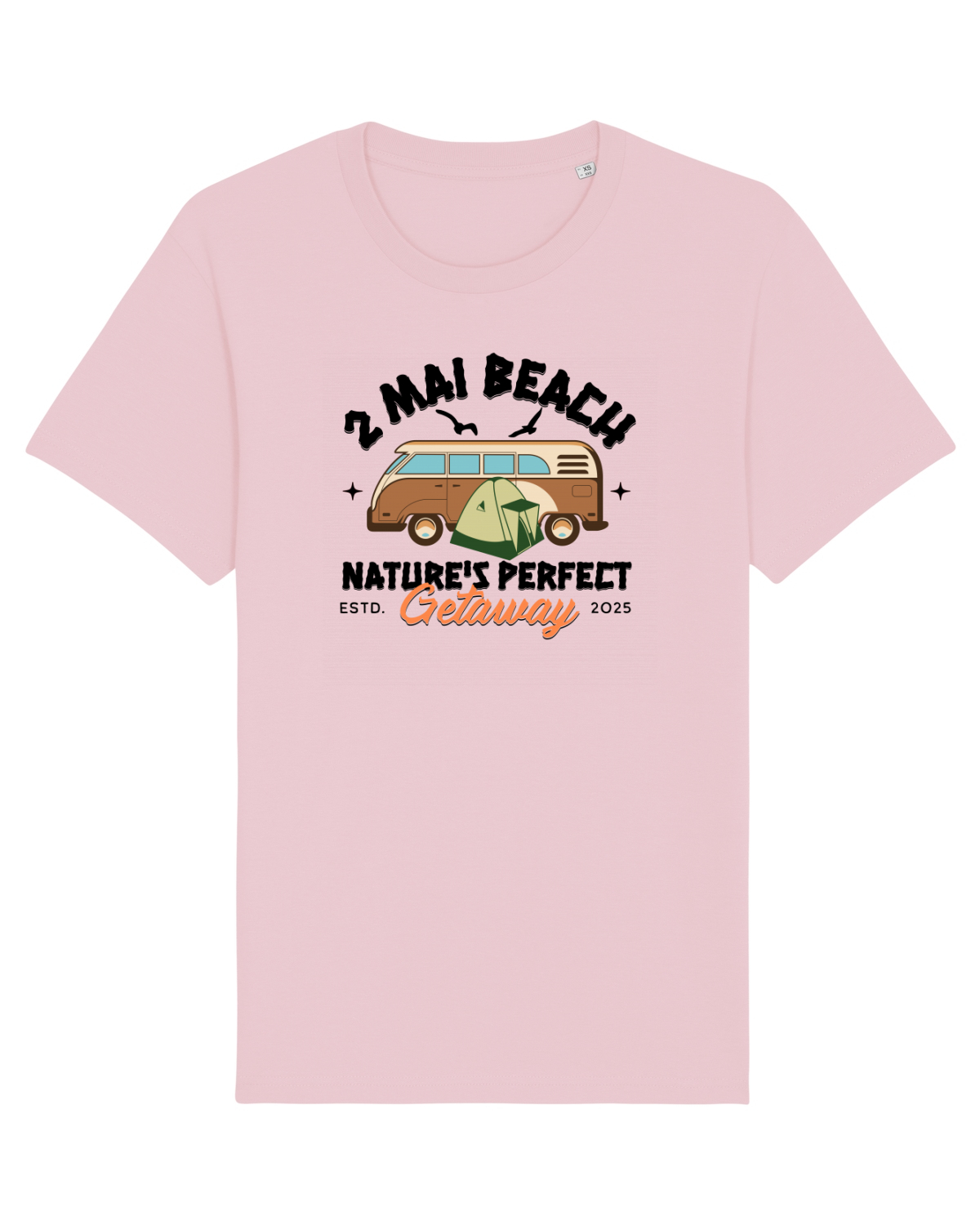 Tricou mânecă scurtă Unisex Rocker Cotton Pink