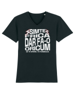 Motivational - Simte frica, ce te sperie, te formeaza Tricou mânecă scurtă guler V Bărbat Presenter
