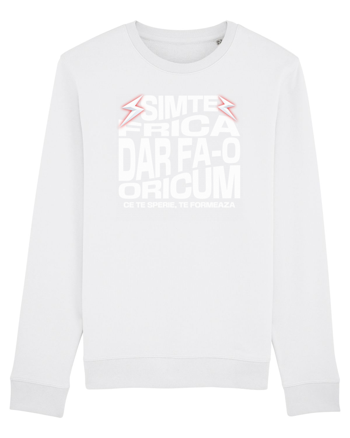 Bluză mânecă lungă Unisex Rise White