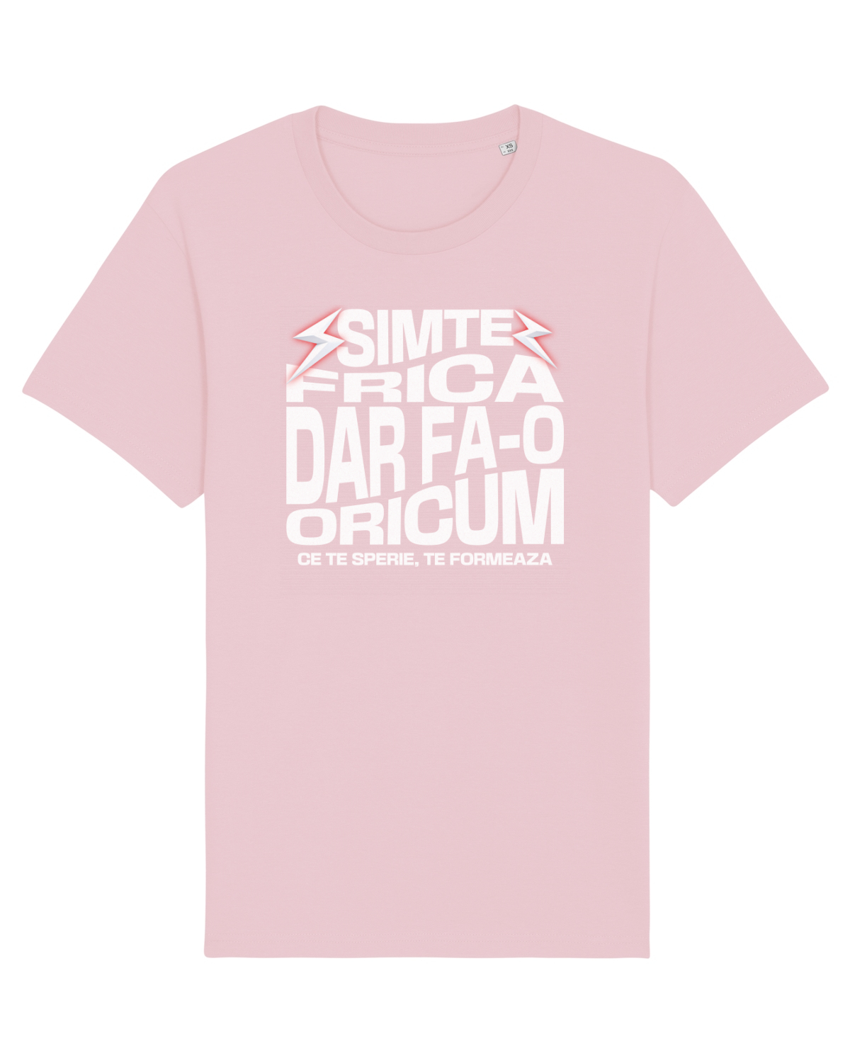 Tricou mânecă scurtă Unisex Rocker Cotton Pink