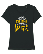 Motivational - Creaza-ti propria magie Tricou mânecă scurtă guler larg fitted Damă Expresser