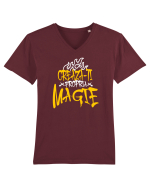 Motivational - Creaza-ti propria magie Tricou mânecă scurtă guler V Bărbat Presenter