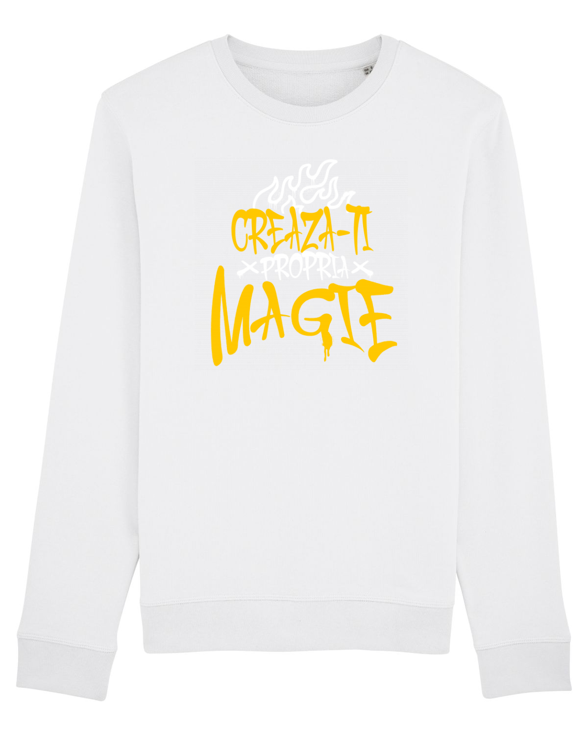 Bluză mânecă lungă Unisex Rise White