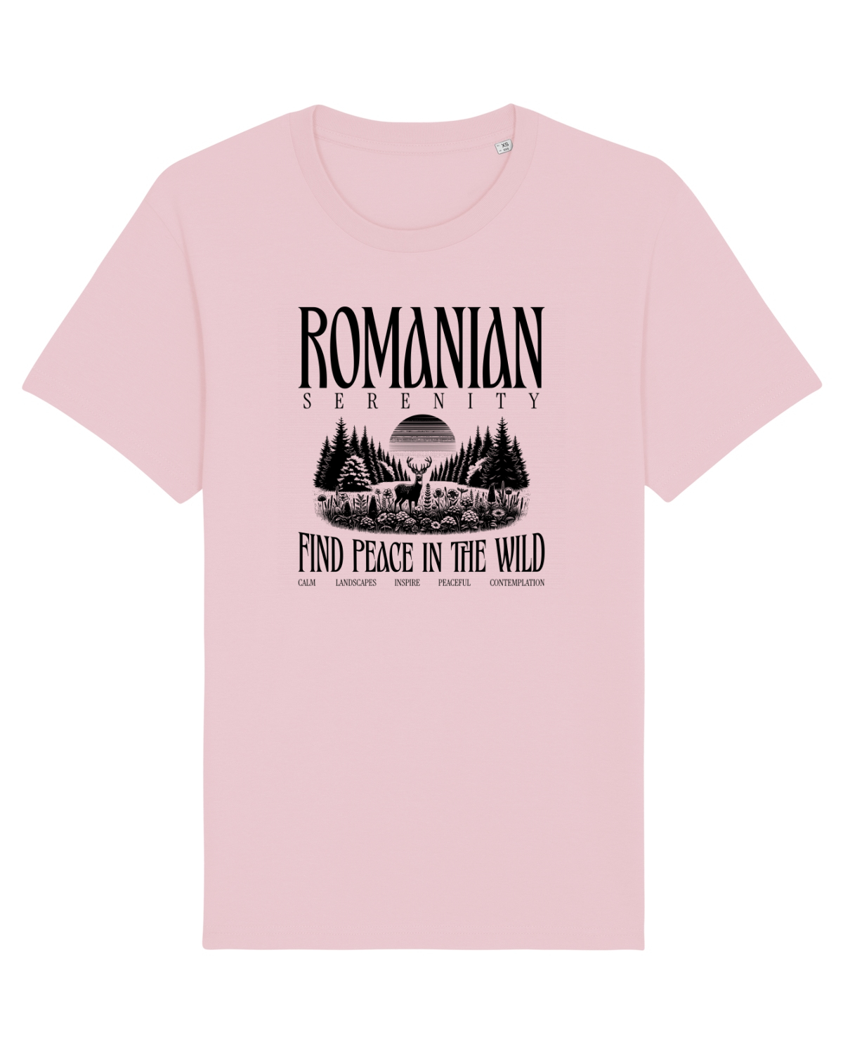 Tricou mânecă scurtă Unisex Rocker Cotton Pink