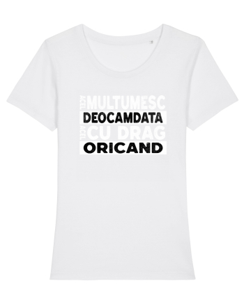 Mulțumesc Cu Drag Oricând  White