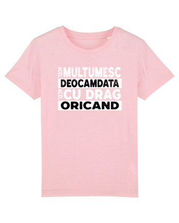 Mulțumesc Cu Drag Oricând  Cotton Pink