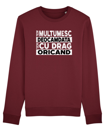 Mulțumesc Cu Drag Oricând  Burgundy