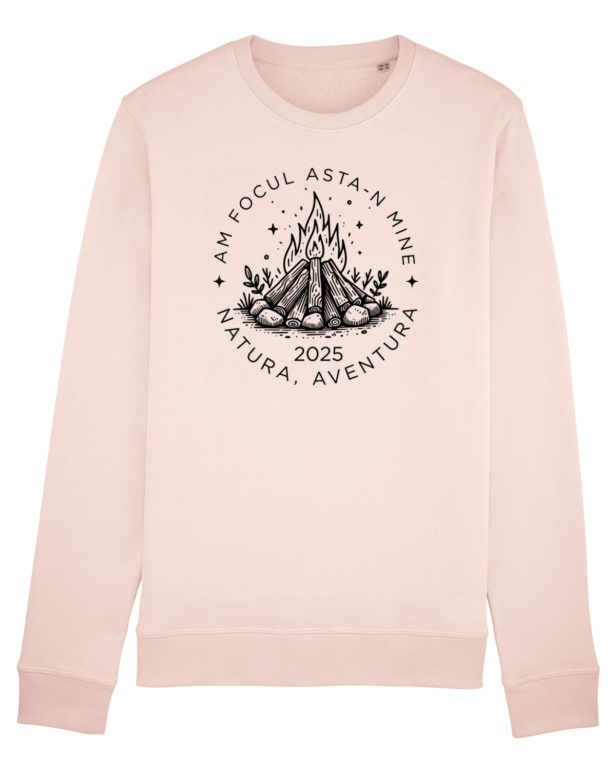 Bluză mânecă lungă Unisex Rise Candy Pink