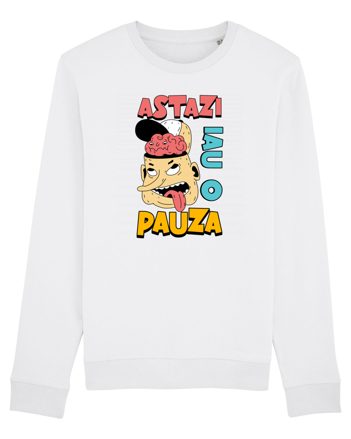 Bluză mânecă lungă Unisex Rise White