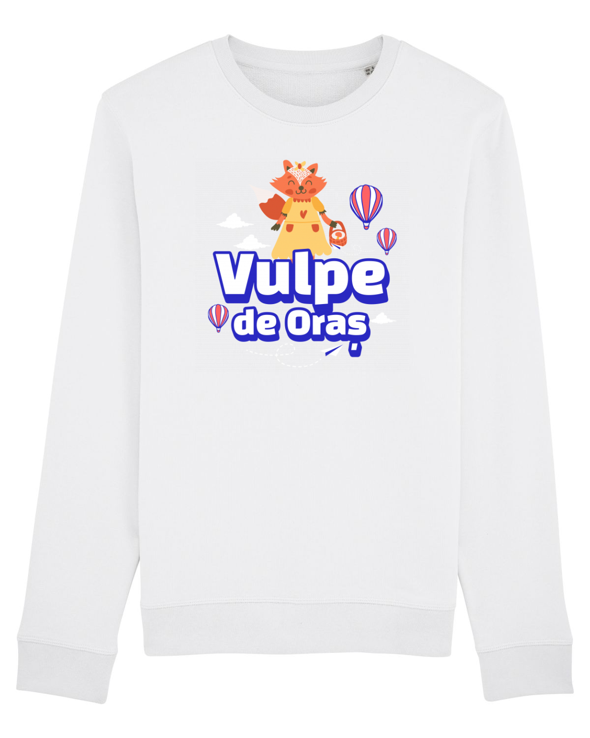 Bluză mânecă lungă Unisex Rise White