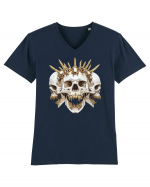 Triple skull Tricou mânecă scurtă guler V Bărbat Presenter