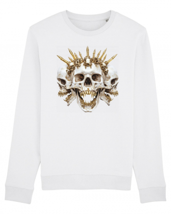 Triple skull Bluză mânecă lungă Unisex Rise