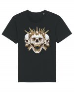 Triple skull Tricou mânecă scurtă Unisex Rocker