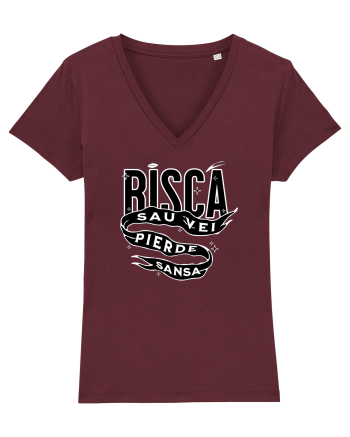 Motivational - Riscă sau vei pierde sansa Burgundy