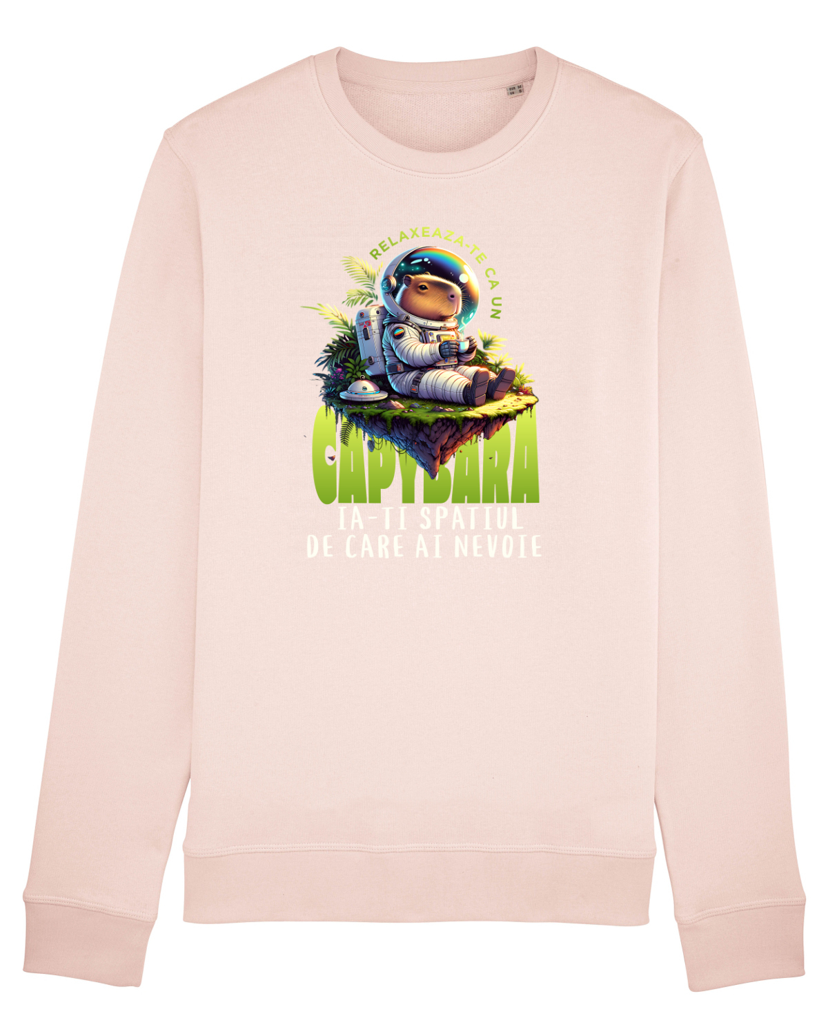 Bluză mânecă lungă Unisex Rise Candy Pink