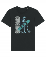 Snowboarder Tricou mânecă scurtă Unisex Rocker