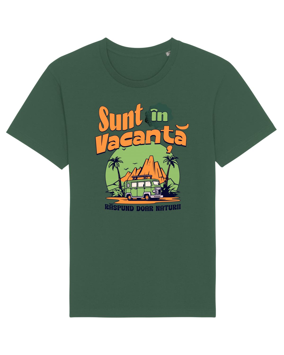 Tricou mânecă scurtă Unisex Rocker Bottle Green