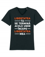 Libertatea ta Tricou mânecă scurtă guler V Bărbat Presenter