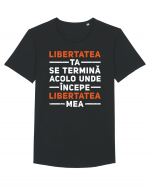 Libertatea ta Tricou mânecă scurtă guler larg Bărbat Skater