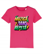 Retro- Muzica Dans Repeta Tricou mânecă scurtă  Copii Mini Creator