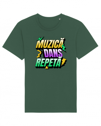 Retro- Muzica Dans Repeta Bottle Green