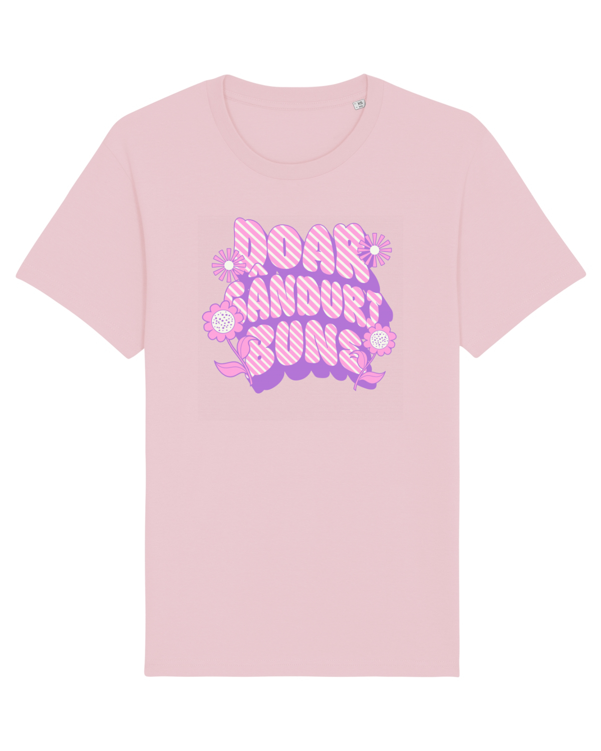 Tricou mânecă scurtă Unisex Rocker Cotton Pink