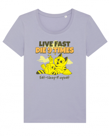 Cu pisici- funny cat, live fast, die 9 times Lavender