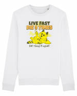 Cu pisici- funny cat, live fast, die 9 times Bluză mânecă lungă Unisex Rise