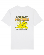 Cu pisici- funny cat, live fast, die 9 times Tricou mânecă scurtă Unisex Rocker