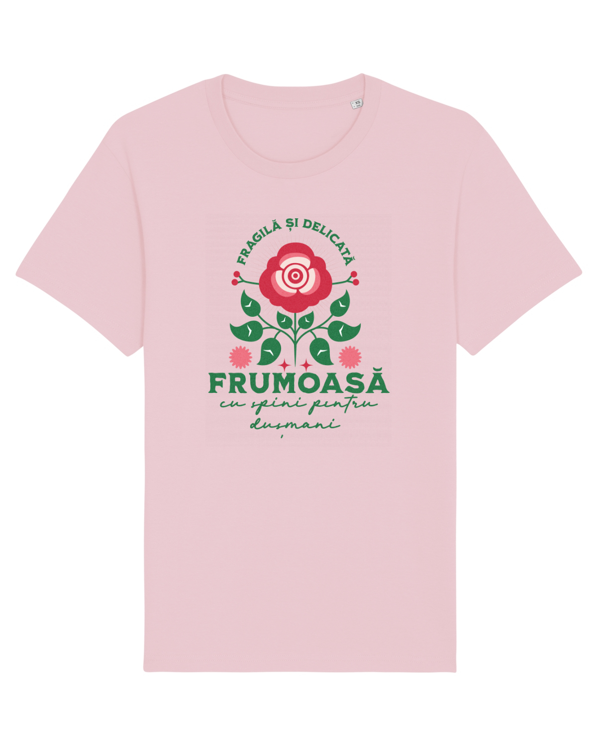 Tricou mânecă scurtă Unisex Rocker Cotton Pink