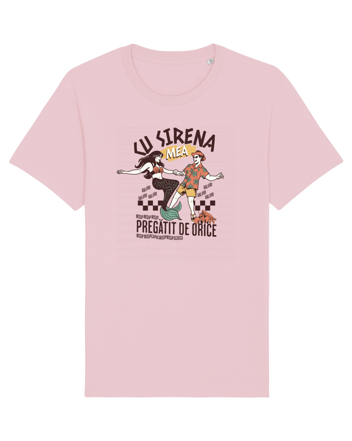 Tricou mânecă scurtă Unisex Rocker Cotton Pink