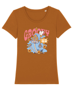 Groovy 85 Tricou mânecă scurtă guler larg fitted Damă Expresser