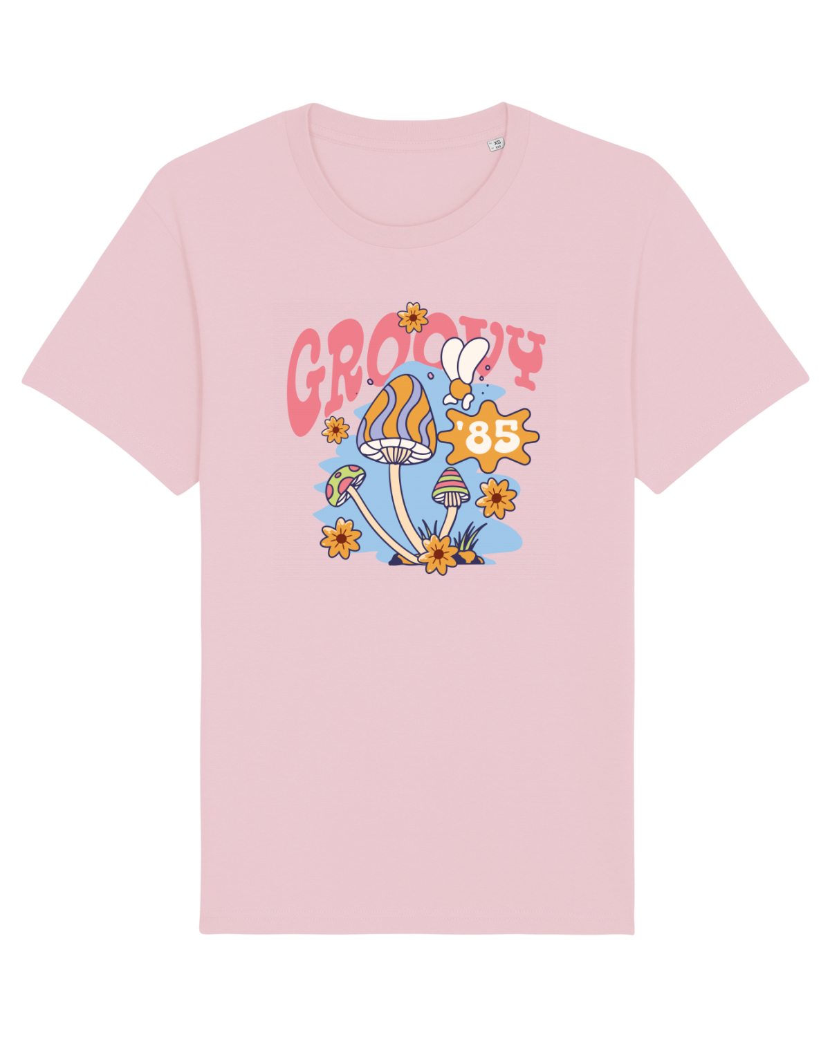 Tricou mânecă scurtă Unisex Rocker Cotton Pink