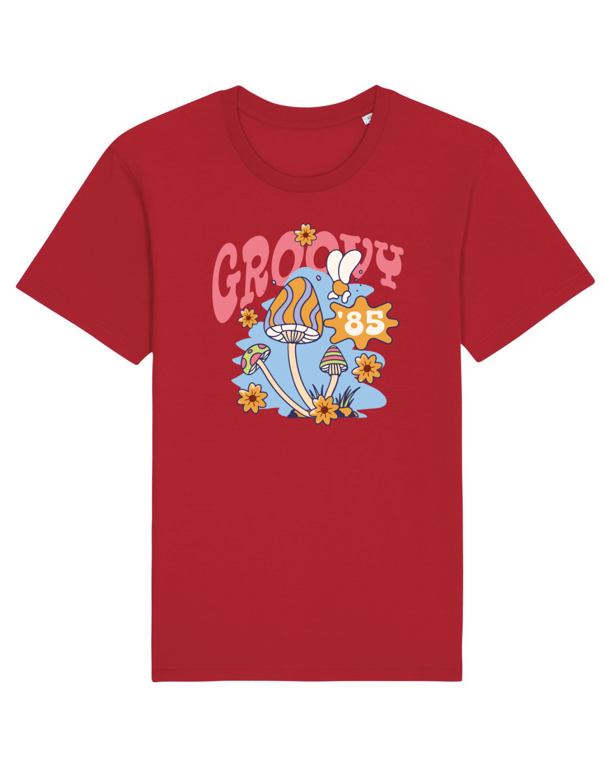 Tricou mânecă scurtă Unisex Rocker Red