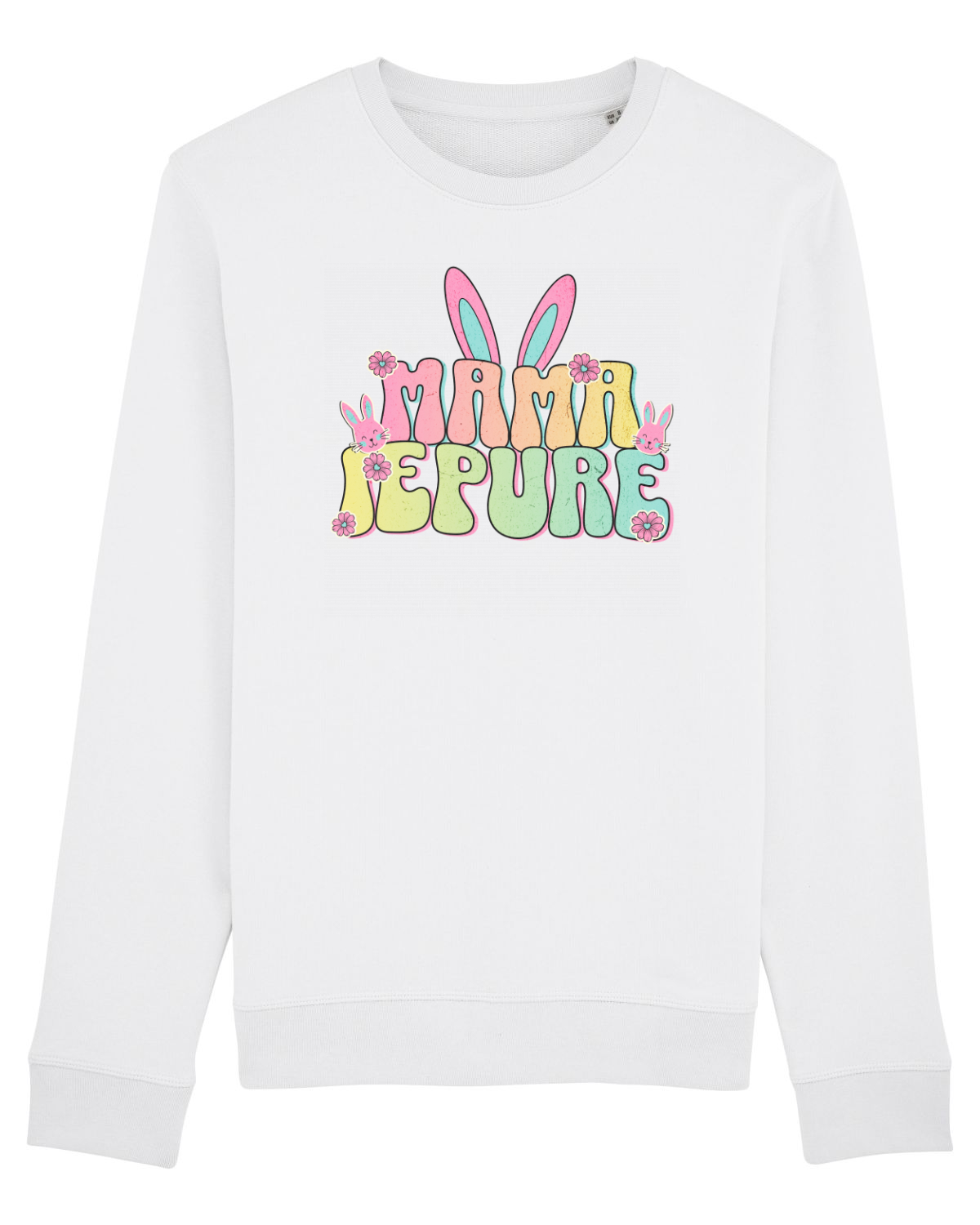 Bluză mânecă lungă Unisex Rise White