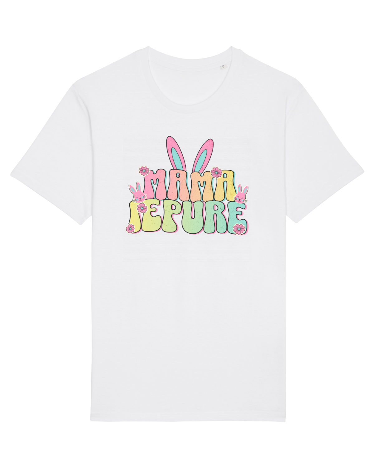 Tricou mânecă scurtă Unisex Rocker White