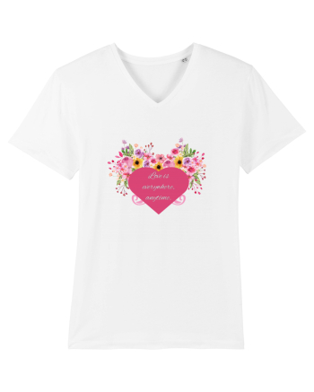 Love is everywhere, anytime. White