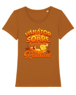 De vara - vânător de Soare și relaxare Tricou mânecă scurtă guler larg fitted Damă Expresser