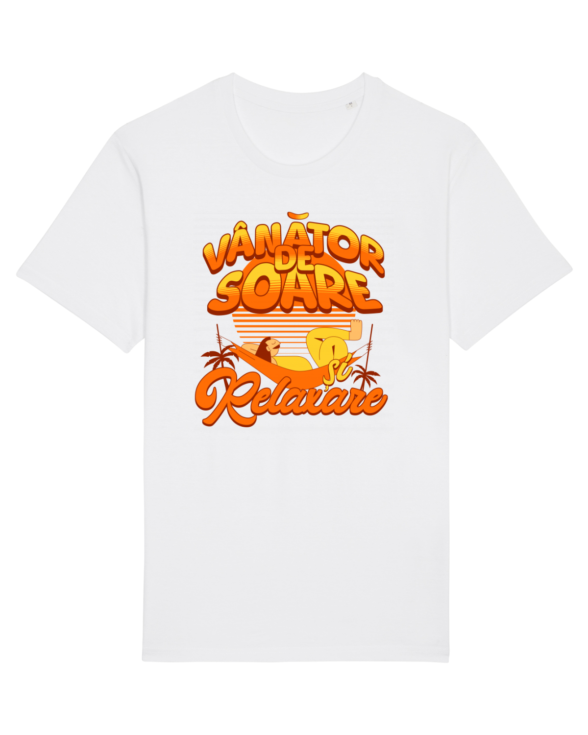 Tricou mânecă scurtă Unisex Rocker White