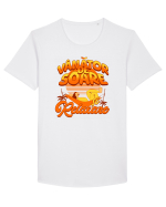 De vara - vânător de Soare și relaxare Tricou mânecă scurtă guler larg Bărbat Skater