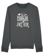 Motivational - Sa ai curajul sa faci bine Bluză mânecă lungă Unisex Rise