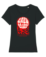 A face bine Tricou mânecă scurtă guler larg fitted Damă Expresser