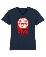 A face bine Tricou mânecă scurtă guler V Bărbat Presenter