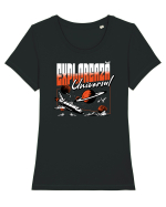 Exploreaza universul  Tricou mânecă scurtă guler larg fitted Damă Expresser