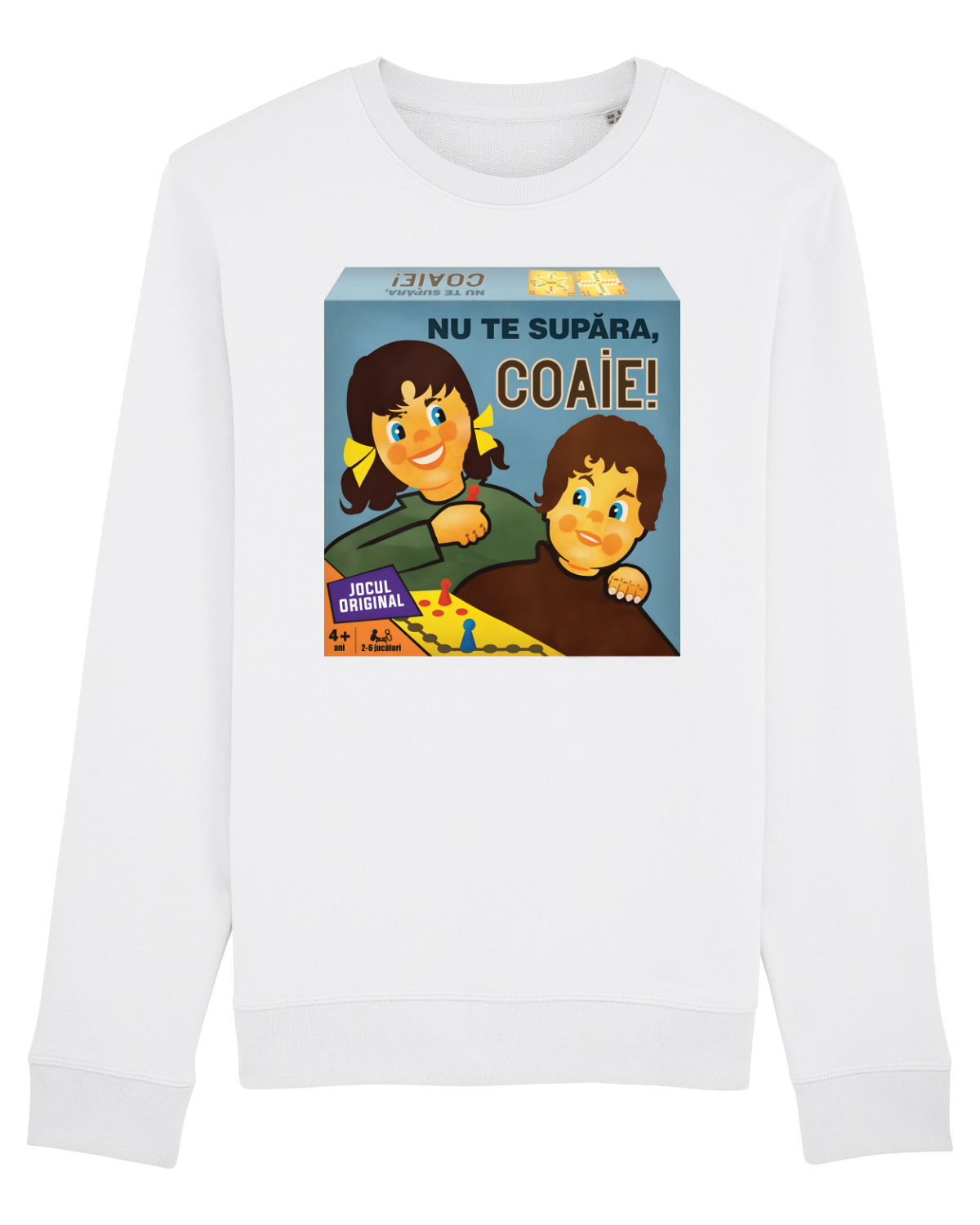 Bluză mânecă lungă Unisex Rise White