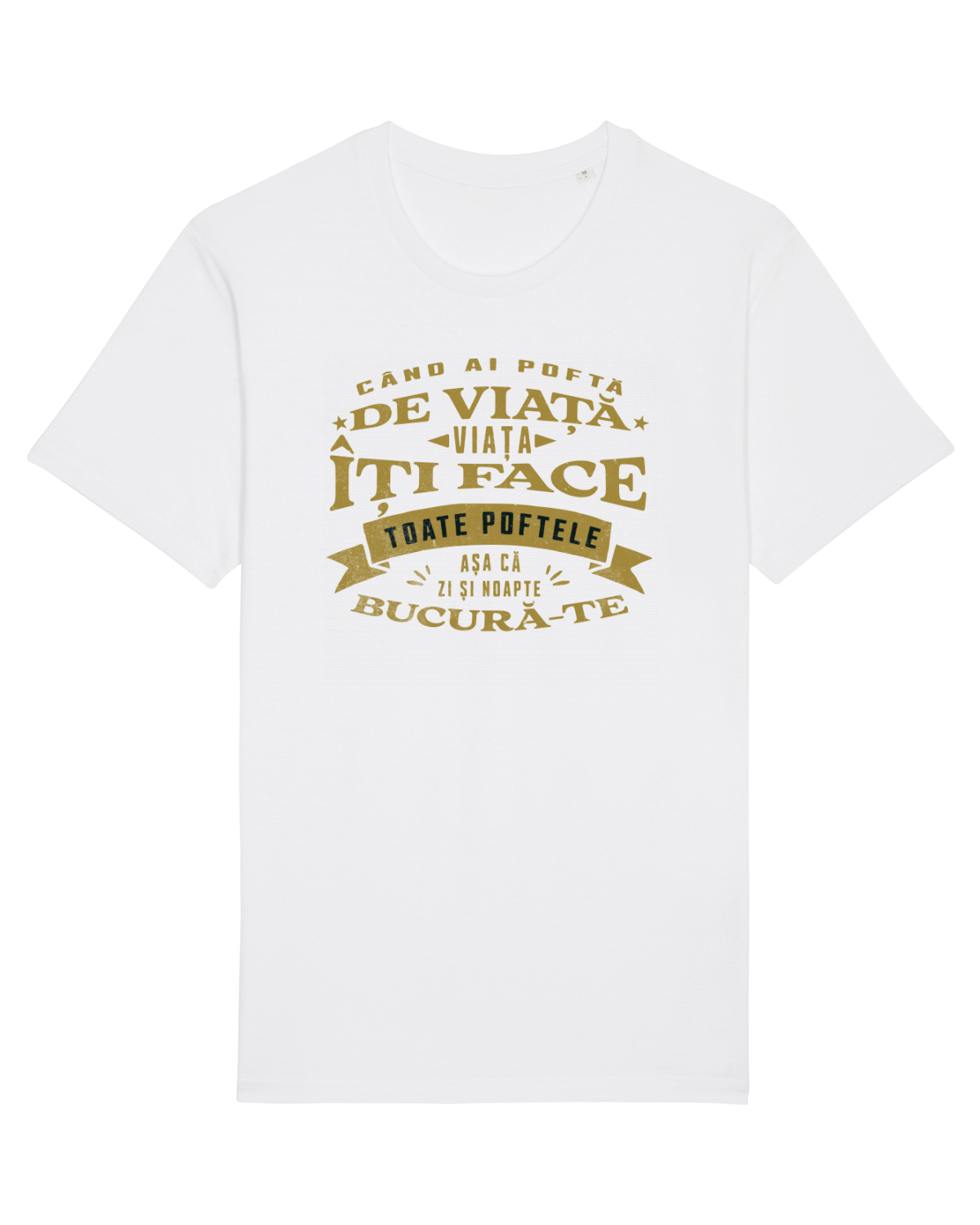 Tricou mânecă scurtă Unisex Rocker White