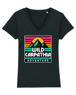 Wild Carpathia Adventure Tricou mânecă scurtă guler V Damă Evoker