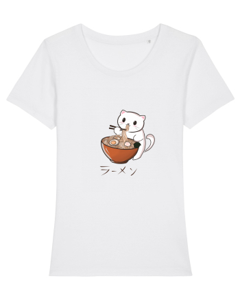 Ramen cat  White